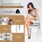 2-in-1 Vanity Table and Writing Desk with Mirror Storage and Stool Space Saving Design
